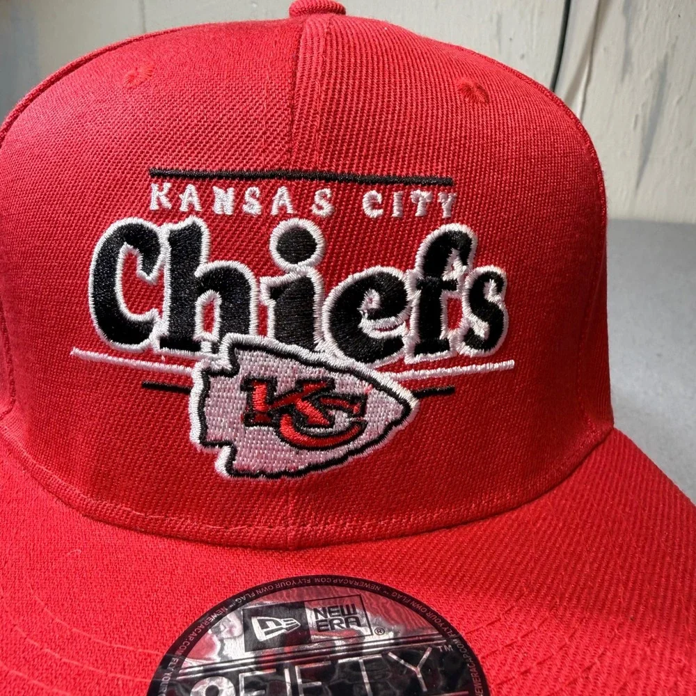 New Era‎ Kansas City Chiefs NFL 9FIFTY Snapback Hat Red Embroidered Logo